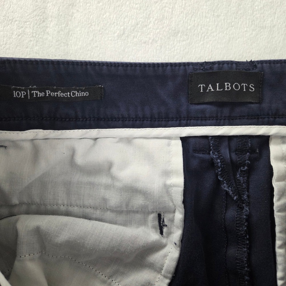 Talbots‎ The Perfect Chino Navy Blue Straight Leg Pants Womens 10P JO3069 - Picture 5 of 8